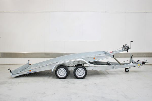 Variant 3504 A4 car trailer – 13 – Full steel base – Folding – LED light set